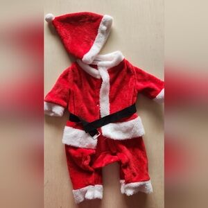 ELEPHANT Unisex Baby 1 Piece Warm Christmas Long Sleeve Romper Pajama with Hat